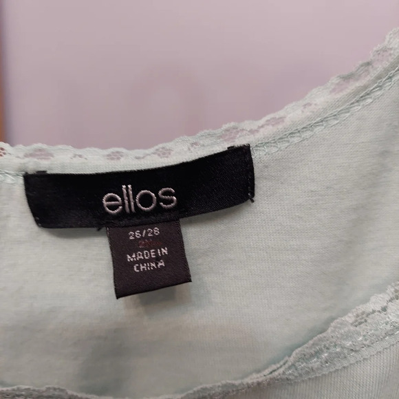Ellos mint tank top lace layering 26/28 plus size teal - Picture 6 of 6